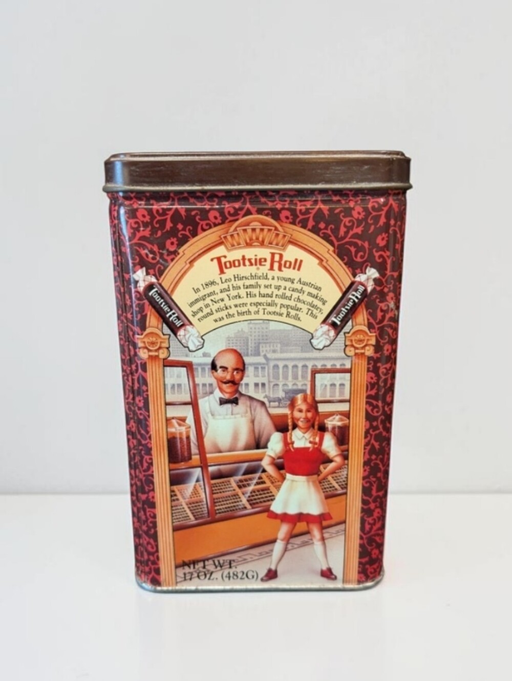 Tootsie Roll 1992 Reproduction Decorative Tin